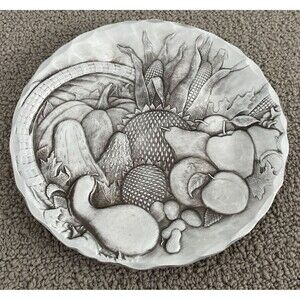 The Forge Hand Hammered Silver Fruit Design Small Decorative Plate